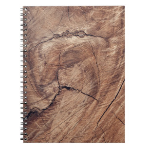 Rustic Wood Grain Struktur Design Anteckningsbok