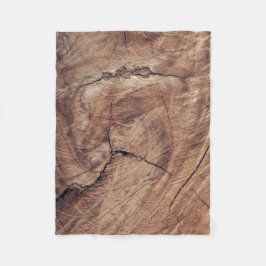Rustic Wood Grain Struktur Design Fleecefilt