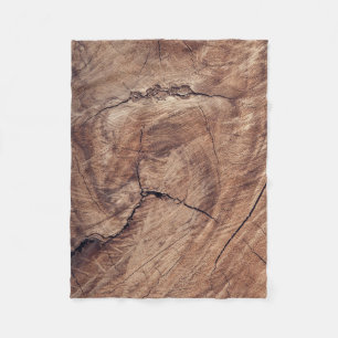 Rustic Wood Grain Struktur Design Fleecefilt
