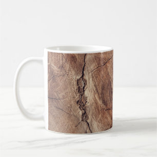 Rustic Wood Grain Struktur Design Kaffemugg