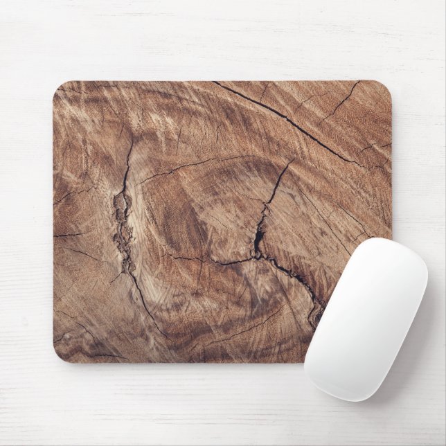 Rustic Wood Grain Struktur Design Musmatta (Med mus)
