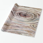 Rustic Wood Grain Watercolor Land Chic Presentpapper<br><div class="desc">Papper radbrytning</div>