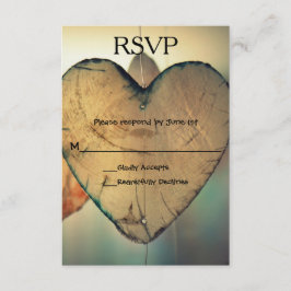 Rustic Wood Hearts - OSA kort