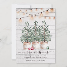 Rustic Wood Julgranar String Ljus