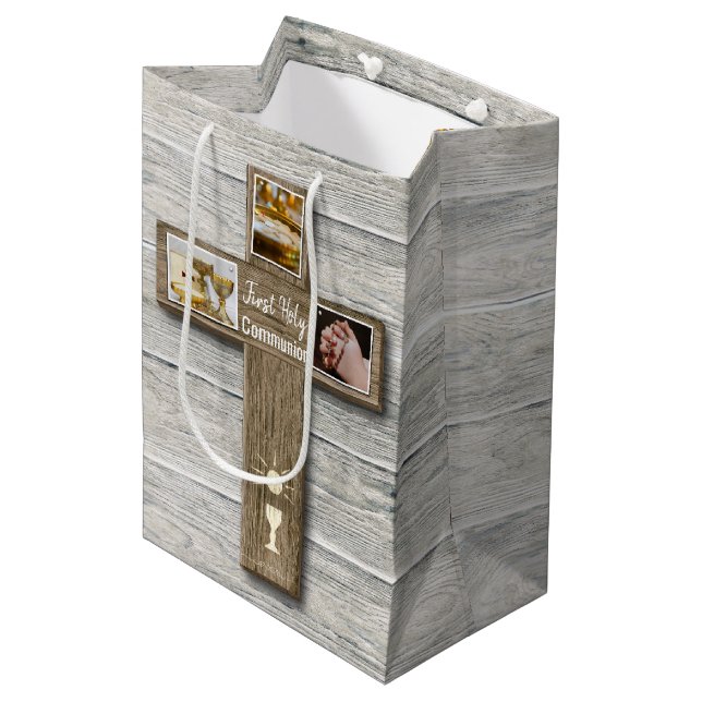 Rustic Wood Kor First Heliga Communion (Framsidan Vinklad)