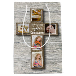 Rustic Wood Kor First Heliga Communion Photo