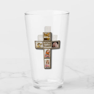 Rustic Wood Kor First Heliga Communion Photo Glaskopp