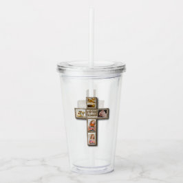 Rustic Wood Kor First Heliga Communion Photo Take Away Mugg
