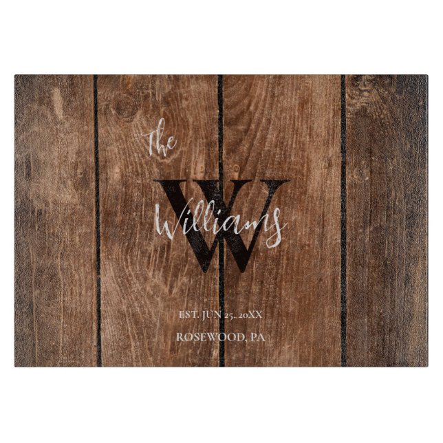 Rustic Wood Land Family Monogram (Framsidan)