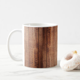 Rustic Wood-look Coffee Mugg