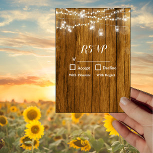Rustic Wood Mason Burk Hanging Ljus OSA kort