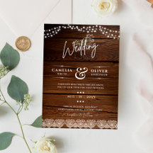 Rustic Wood Mason Burk Ljus Gypsophila Bröllop