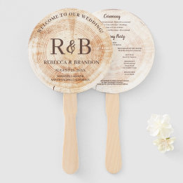 Rustic Wood Monogram Namn Bröllop Ceremony
