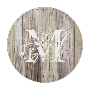 Rustic Wood Monogrammed