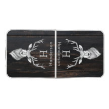 Rustic Wood Mörk Brown Buck Reindeer