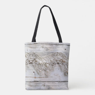 Rustic Wood och Antique Snöre Tygkasse