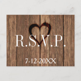 Rustic Wood och Engraved Heart OSA kort