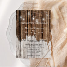 Rustic Wood och Lanternor Bröllop