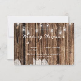 Rustic Wood och Lanternor OSA Kort