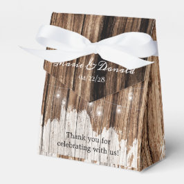 Rustic Wood och Lanternor Presentaskar