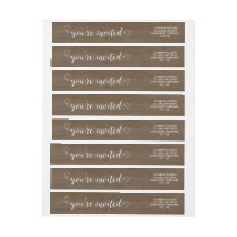 Rustic Wood och Snöre Wraparound