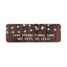 Rustic Wood och string ljus bröllop