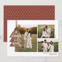 Rustic Wood Ornament Newlyows 3 Photo jul