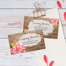 Rustic Wood & Painting Rosa Hibiscus Flower Land