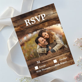 Rustic Wood Par Photo Land OSA kort