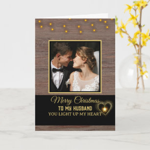 Rustic Wood plank God jul till min Make Kort