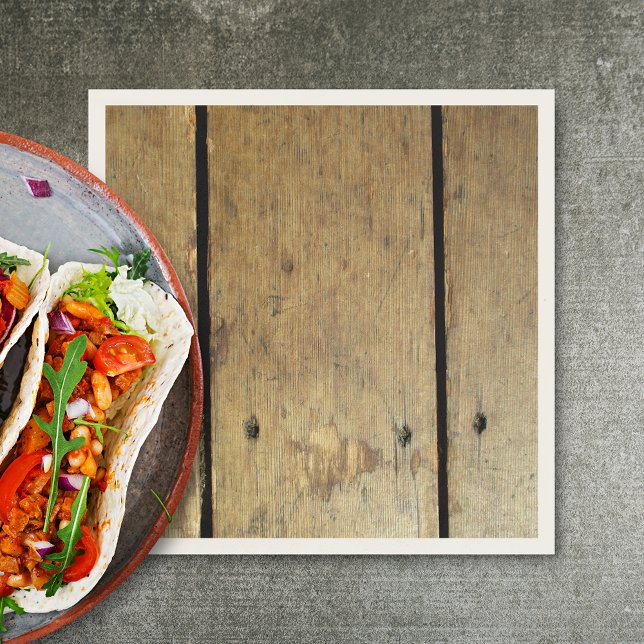 Rustic Wood Planks Pappersservett (Skapare uppladdad)