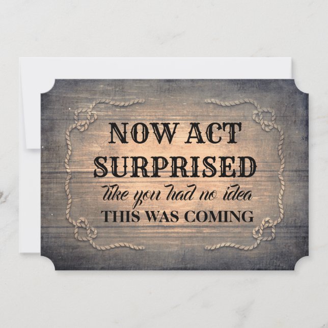Rustic Wood Roligt Bridesmaid/Maid of honor Inbjudningar (Framsida)
