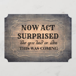 Rustic Wood Roligt Bridesmaid/Maid of honor Inbjudningar