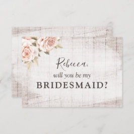 Rustic Wood Romantic Ro Brudens sida Frieri Inbjudningar