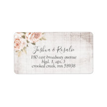 Rustic Wood & Romantic Ro Shabby chic Blommigt
