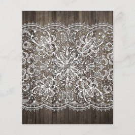 Rustic Wood & Snöre Scrapbook Papper