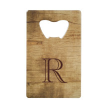 Rustic Wood Stainless Steel Flaska-öppnare