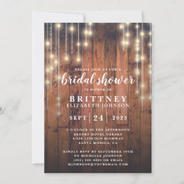 Rustic Wood String Ljus Möhippa