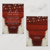 Rustic Wood String Ljus Träd Bokar för Baby