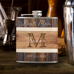 Rustic Wood Tone Bröllop Best Man Fickplunta<br><div class="desc">Rustic Wood Tone Bröllop Best Man-kolven är en utmärkt gåva till din bröllopsfest eller reklamfest.</div>