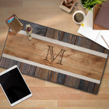Rustic Wood Tone Monogram Rand