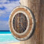Rustic Wood Tone Monogram Tan Brown Dart Board Darttavla<br><div class="desc">Rustic Wood Tone Monogram Tan Brown Dart Board är ett underbart tillägg till ditt familjespel. Roligt för underhållningstimmar. Anpassa med ditt namn. Simulerad trägrafik.</div>