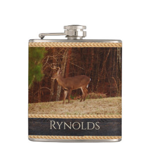 Rustic Wood Tone Stag/Buck Hjort Camouflage Fickplunta