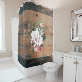 Rustic Wood Vintage Flowers