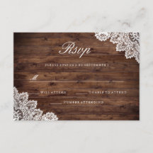 Rustic Wood Vintage Snöre Bröllop OSA