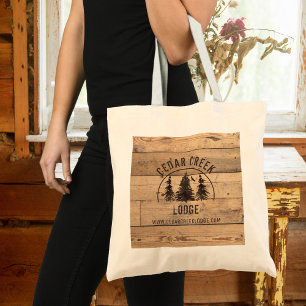 Rustic Wood Wilderness Forest Vacation Hyror Tygkasse