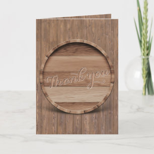 Rustic Wooden Barrel Bröllop Tack