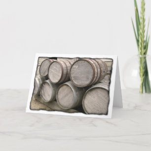 Rustic Wooden Barrels Kort