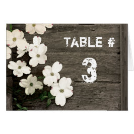 Rustic Wooden Fence Wedding Card Tält OBS Kort