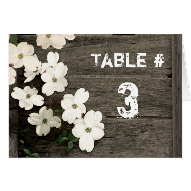 Rustic Wooden Fence Wedding Card Tält OBS Kort (Framsidan Horizontal)